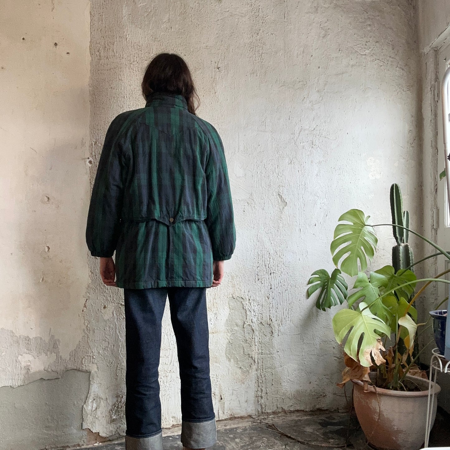 VTG Green/Blue Plaid Jacket