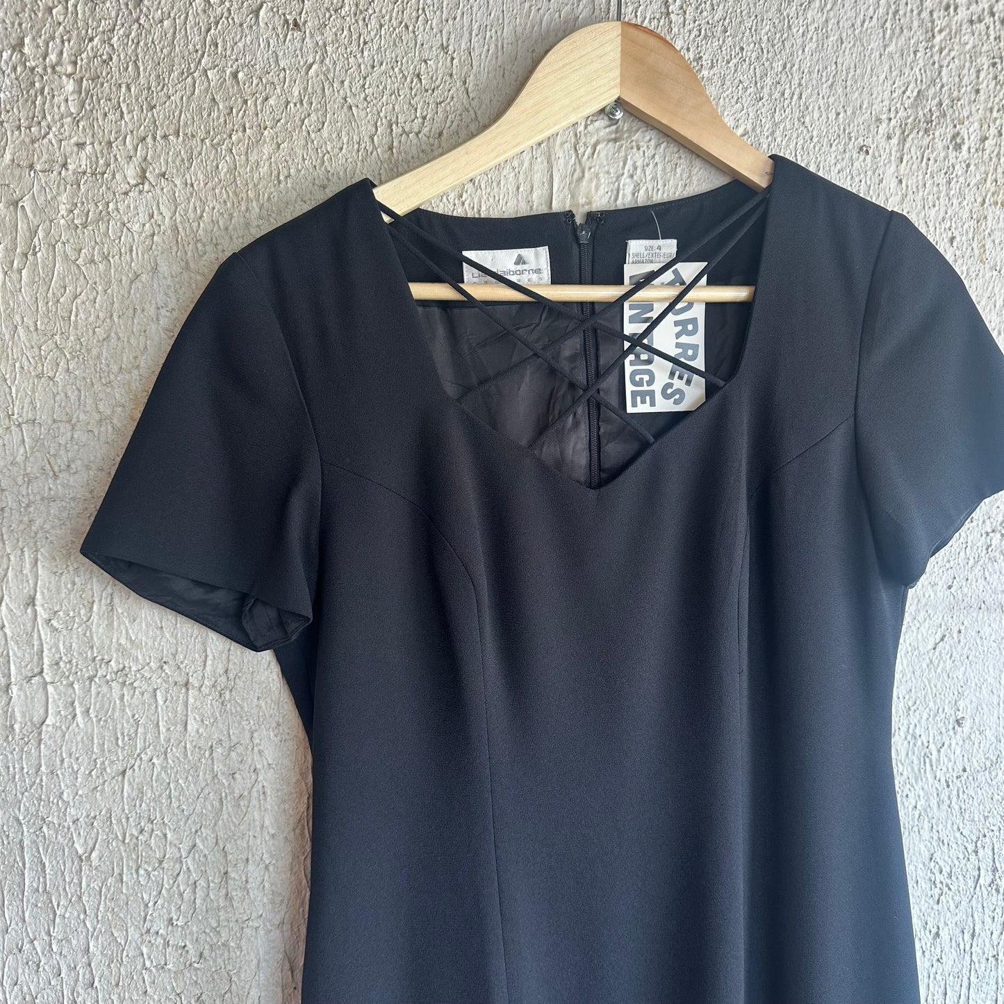 Liz Claiborne Criss Cross Chest Dress S