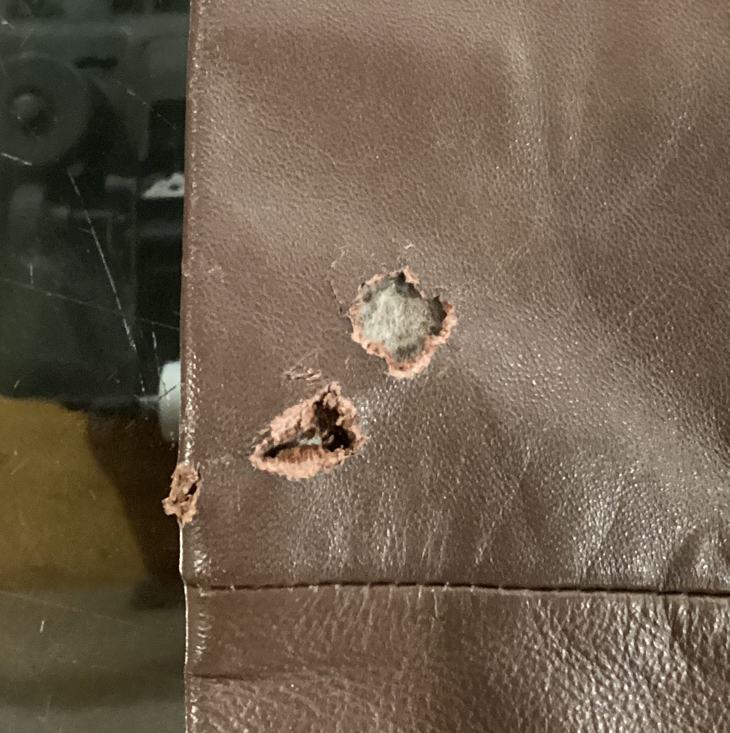 VTG JOSEPH BARRY BROWN LEATHER COAT