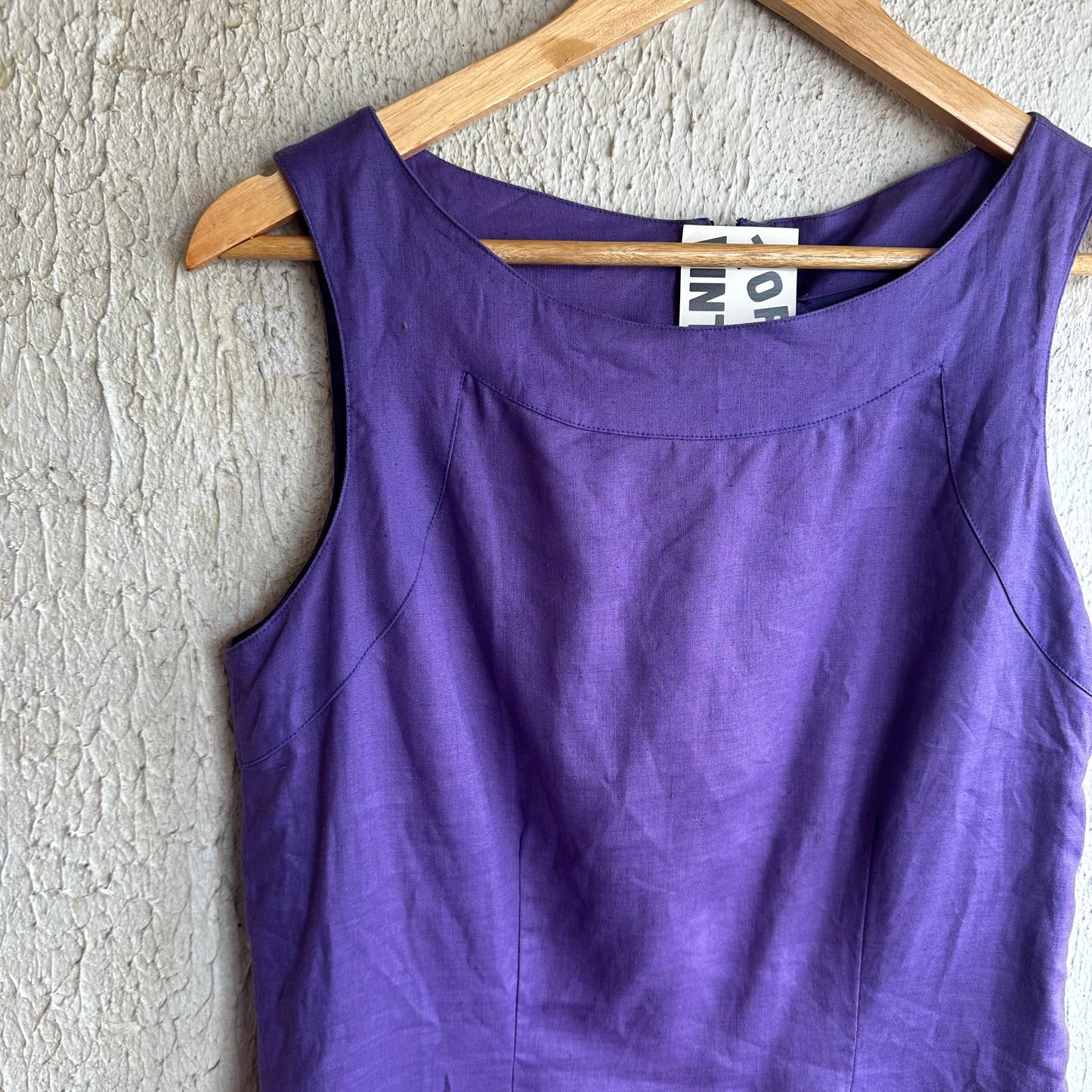 Vtg Purple Tank Dress M