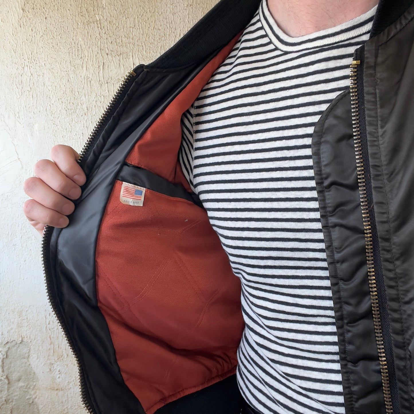 HARLEY DAVIDSON NYLON BOMBER MADE IN USA