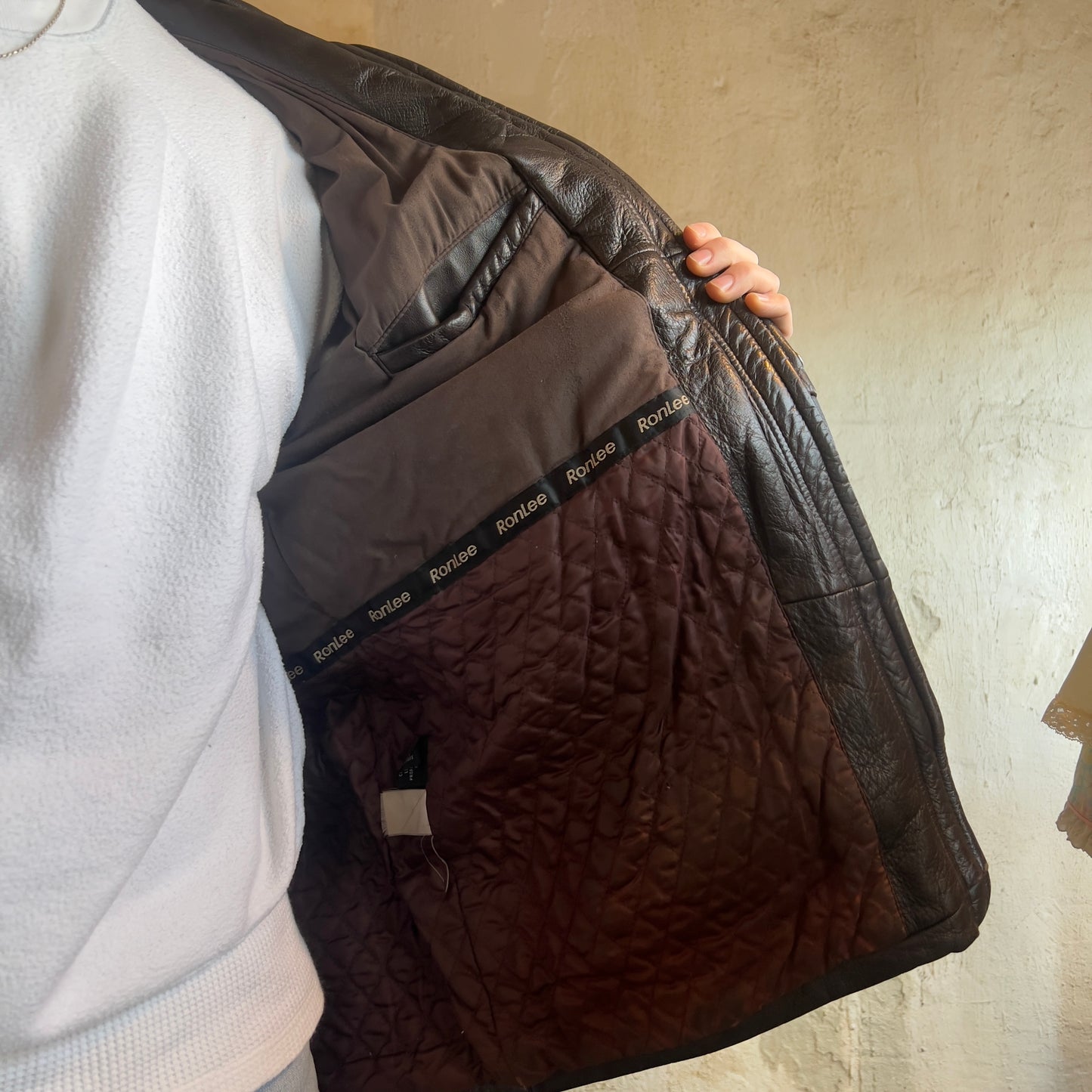 Heavy Duty Brown Leather Jacket