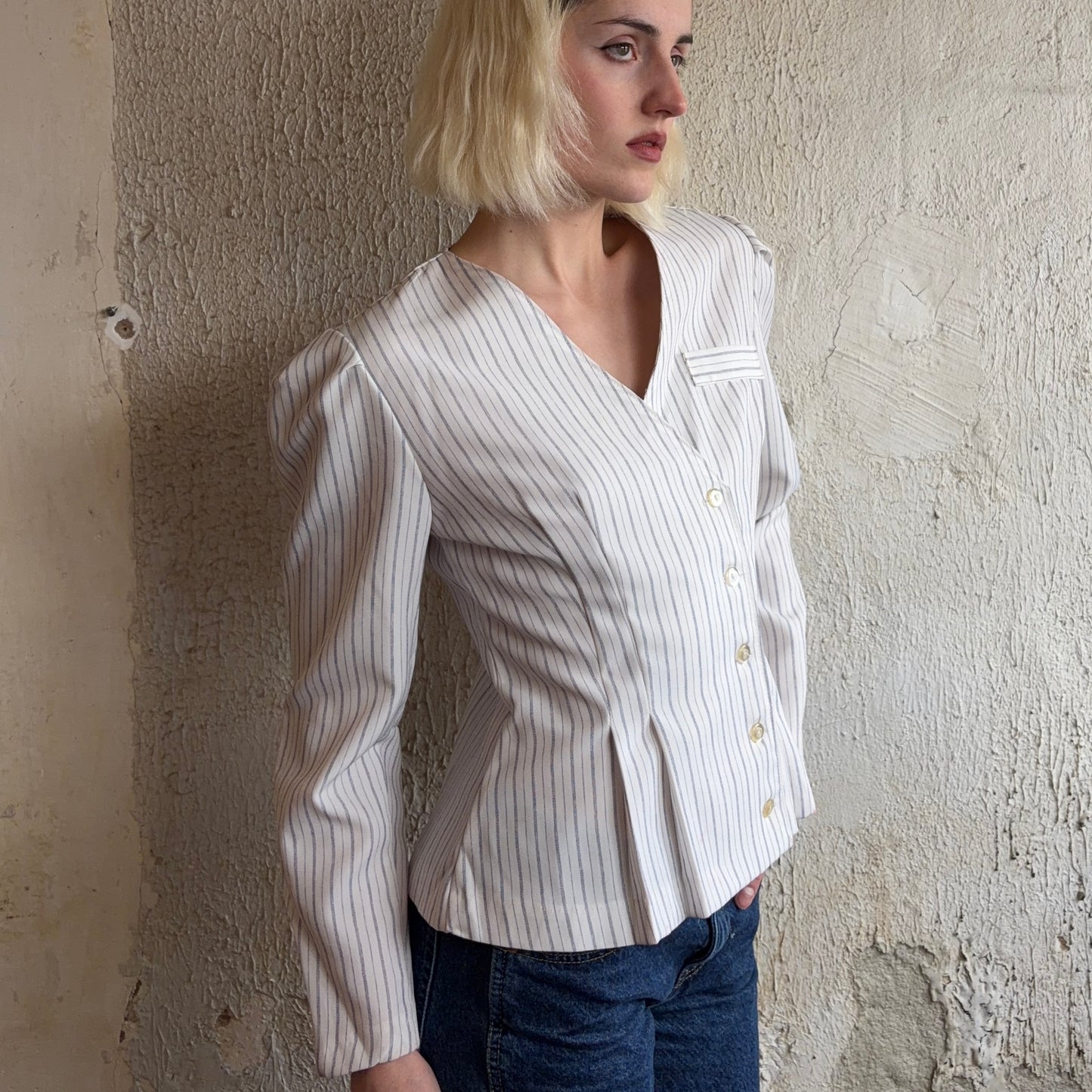 VTG Pinstripe Shirt S