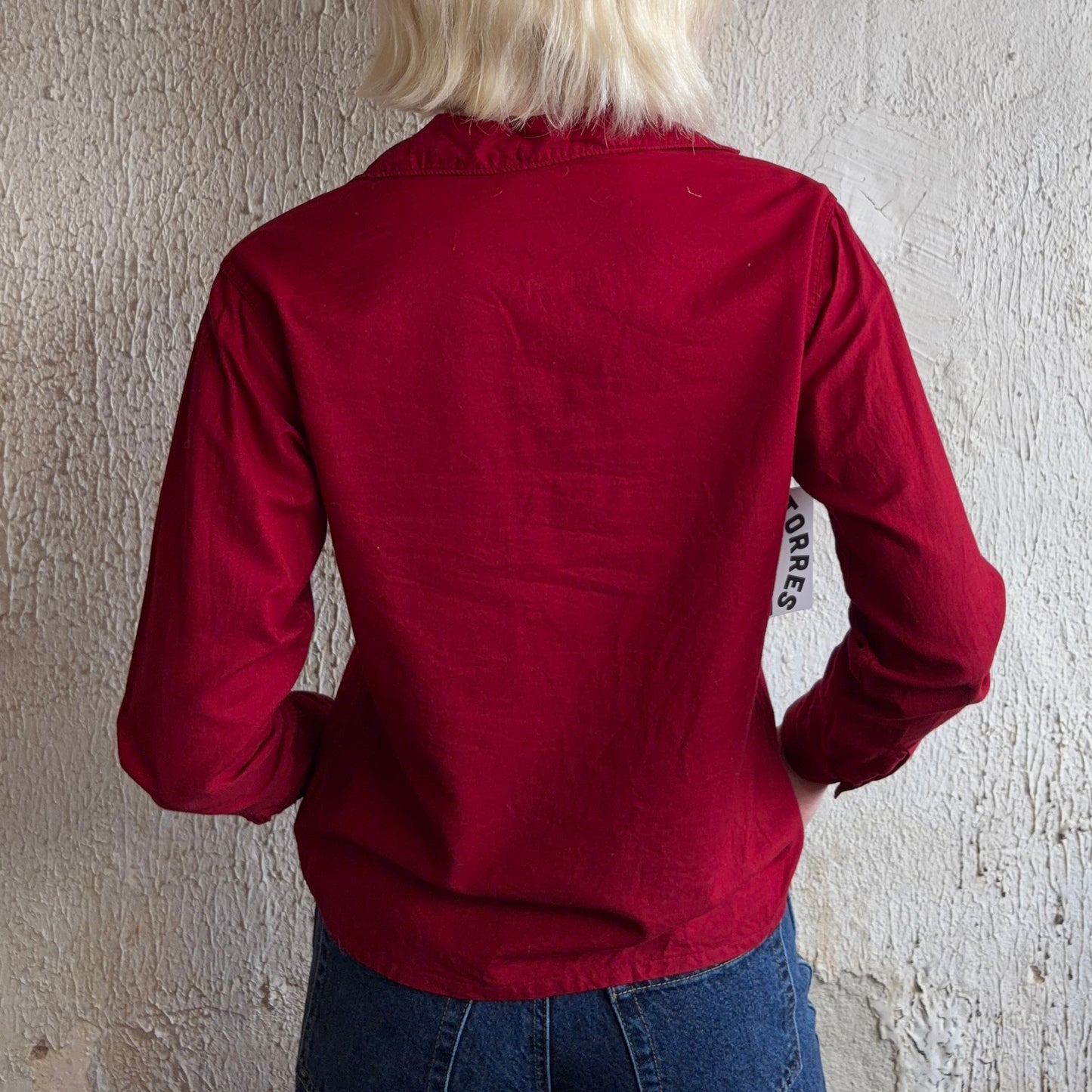 Cord Tie Maroon Top M