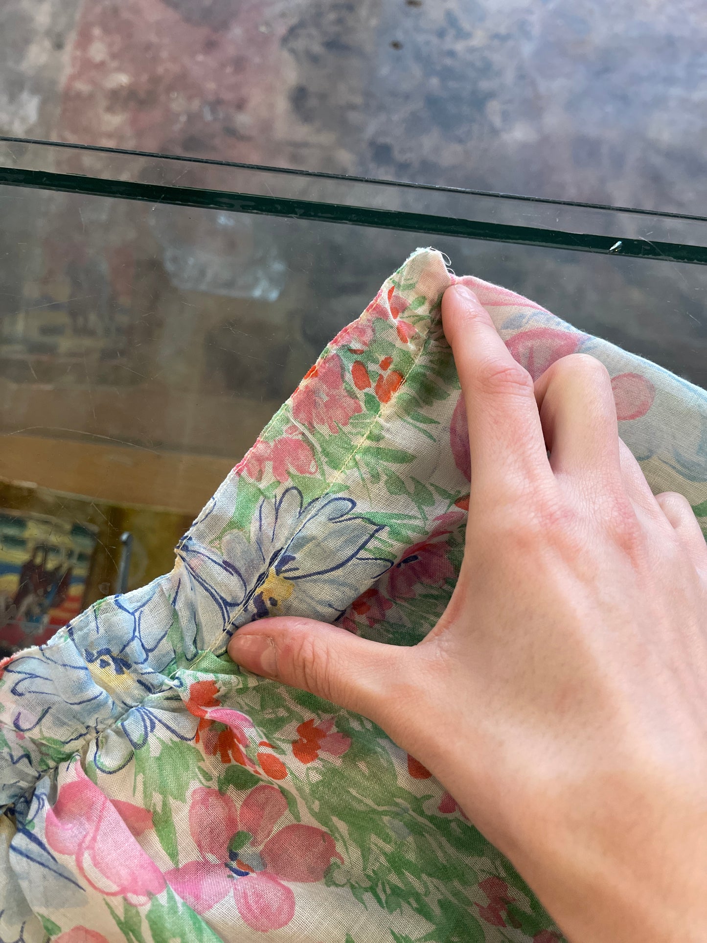VTG Floral Layered Dress XXS