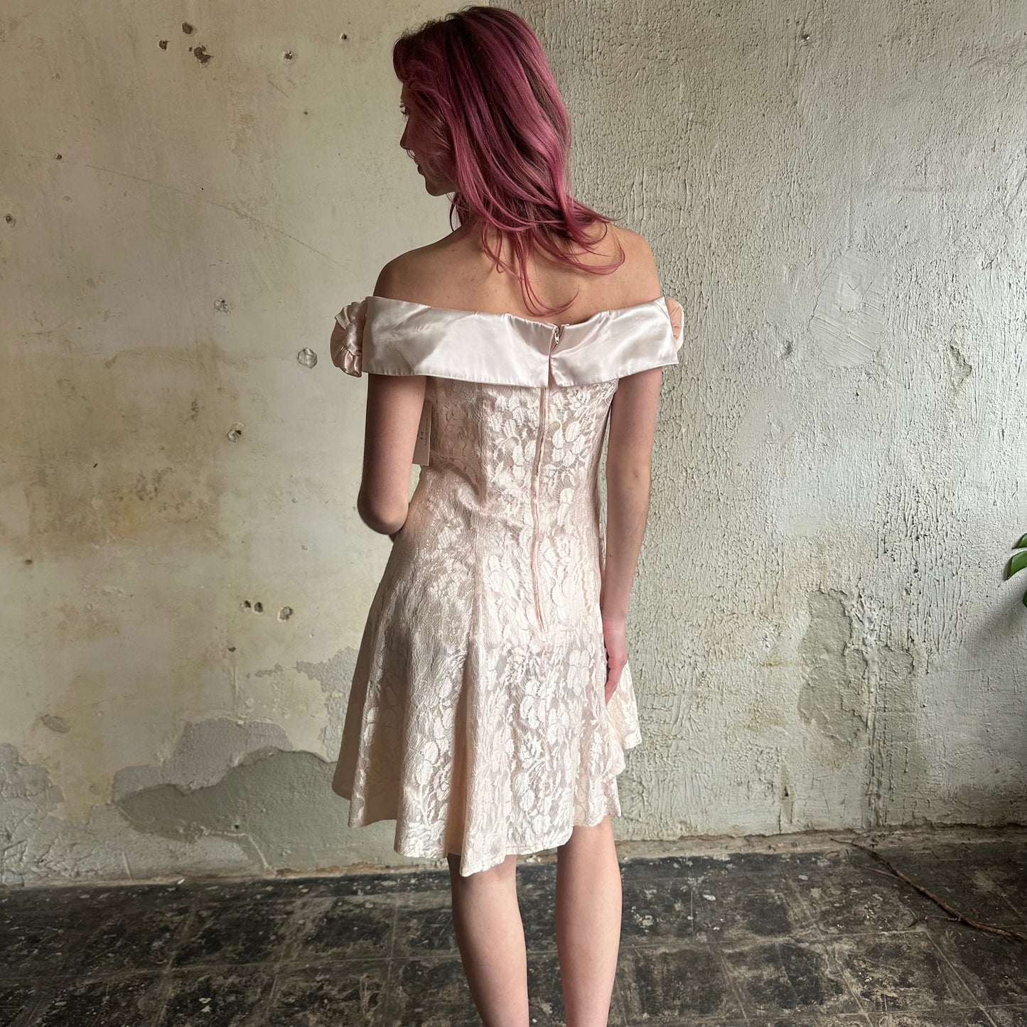 Pink Rose Dress M