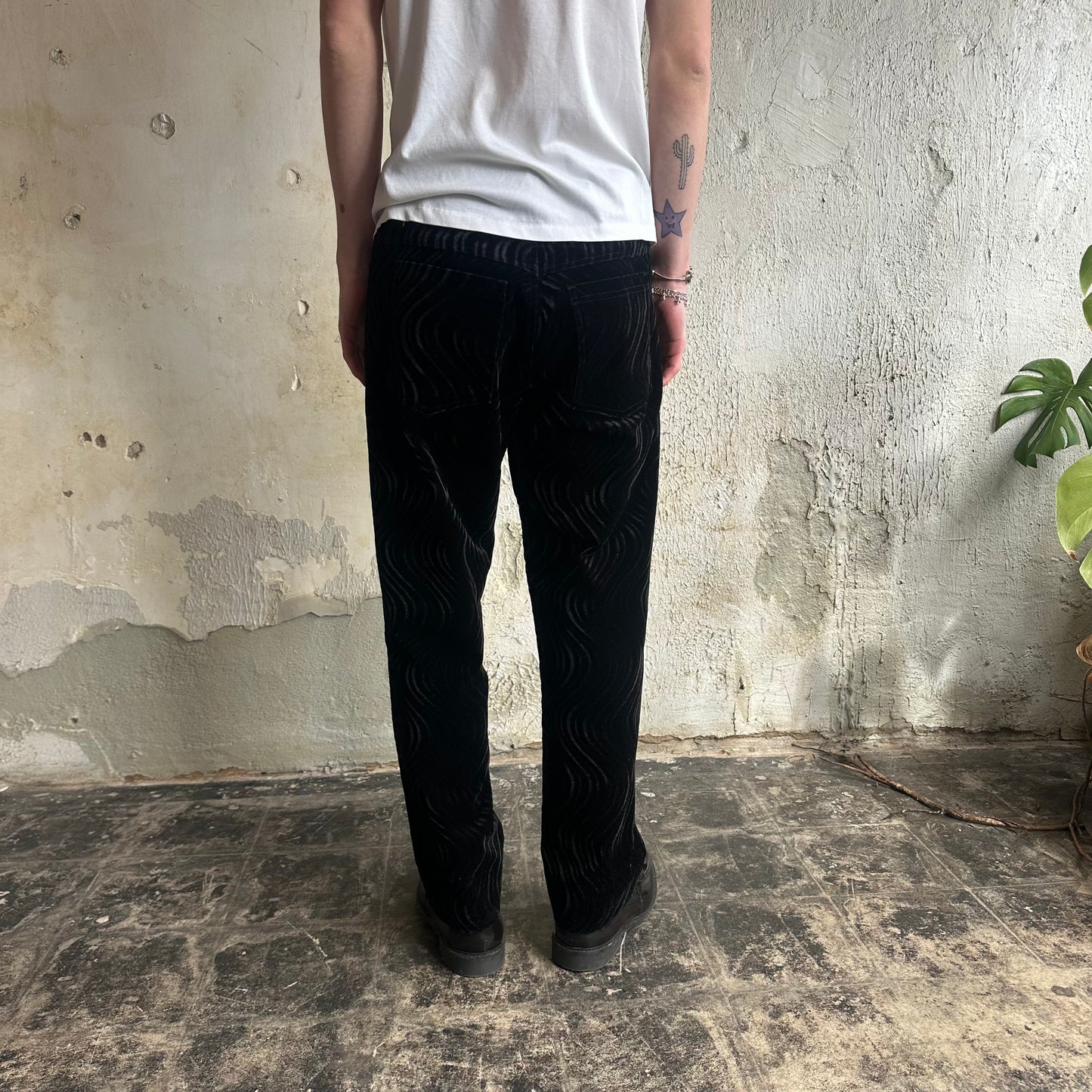 VTG Velvet Swirl Pants 34x29