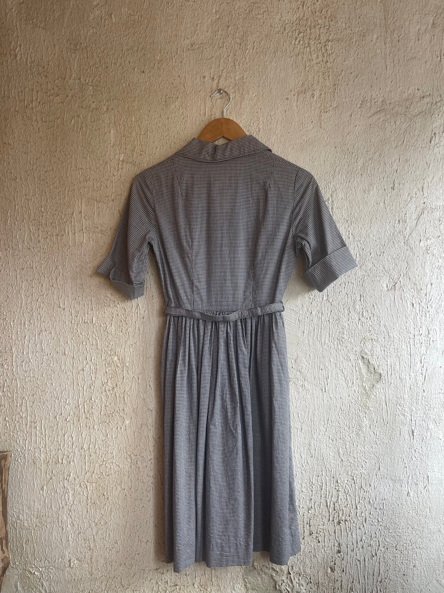 Black Checkered Dress S
