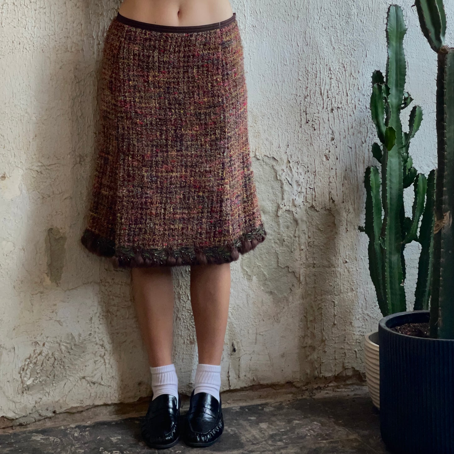 Wool Midi Skirt