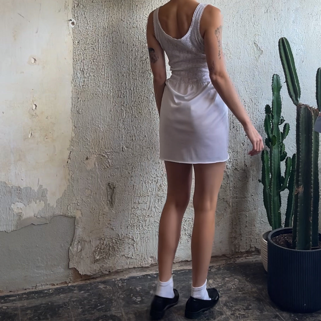 White Lace Slip XS