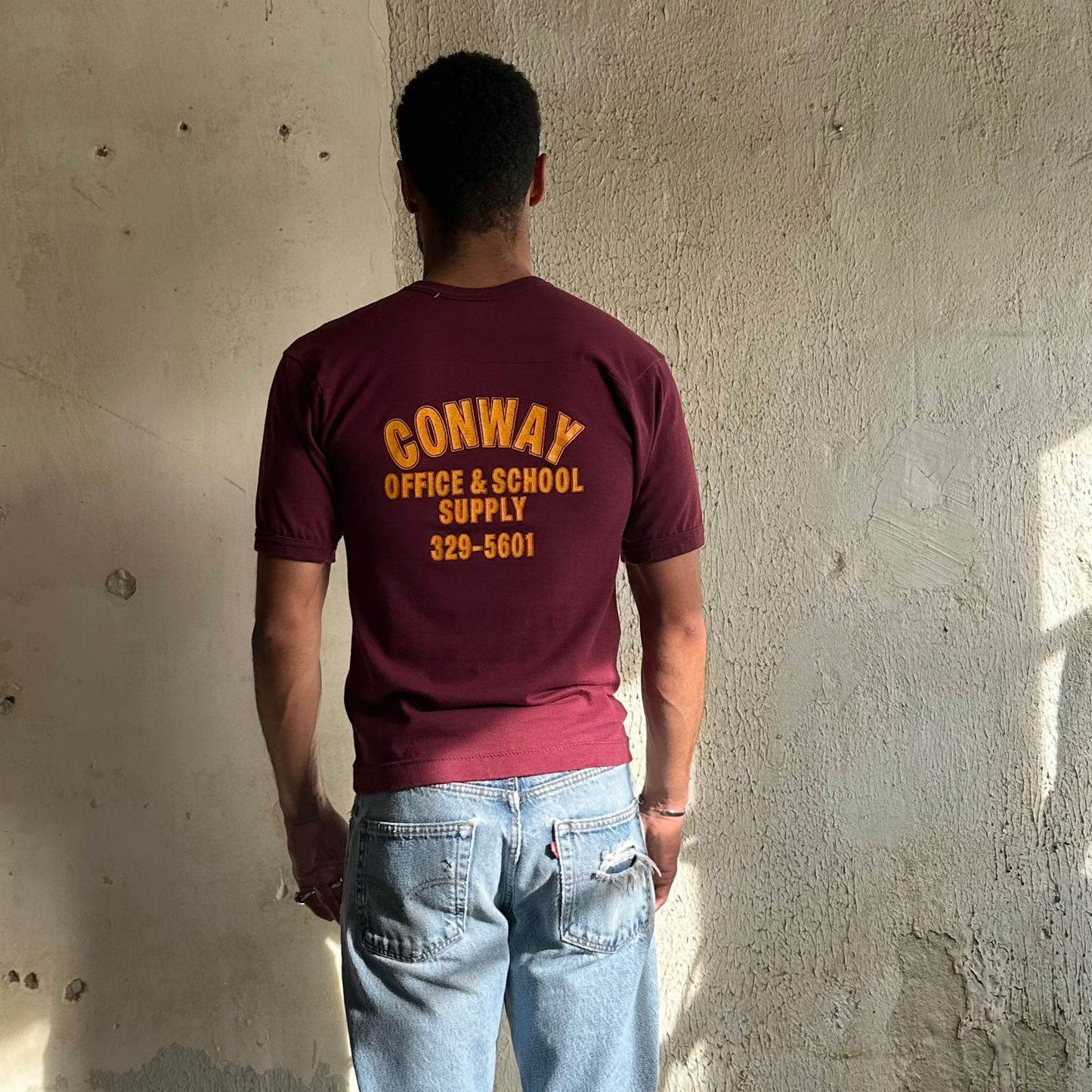 VTG “Sonnye” Burgundy Short Sleeve Shirt S