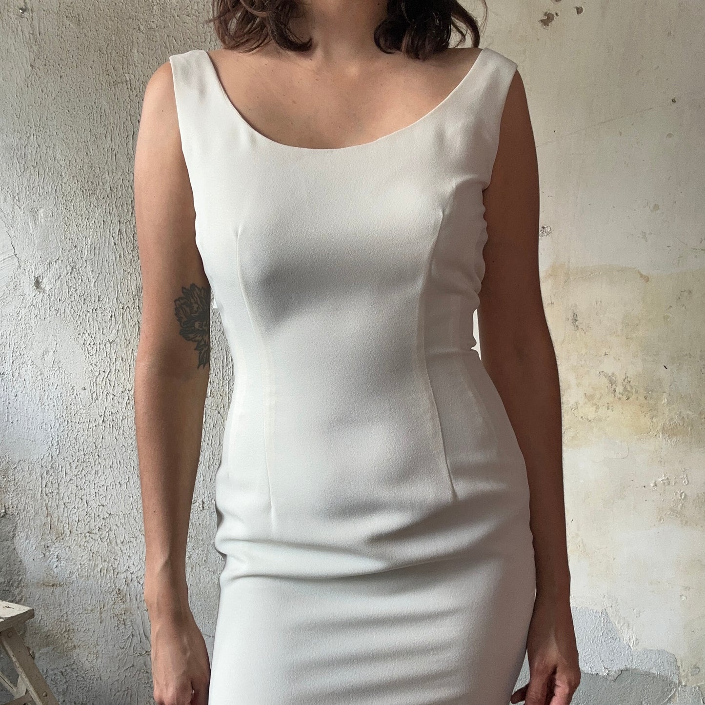 VTG Off White Tank Dress S