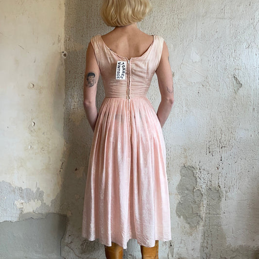1950’s Pink Blush Dress XS