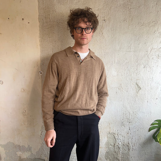 Dockers brown polo sweater