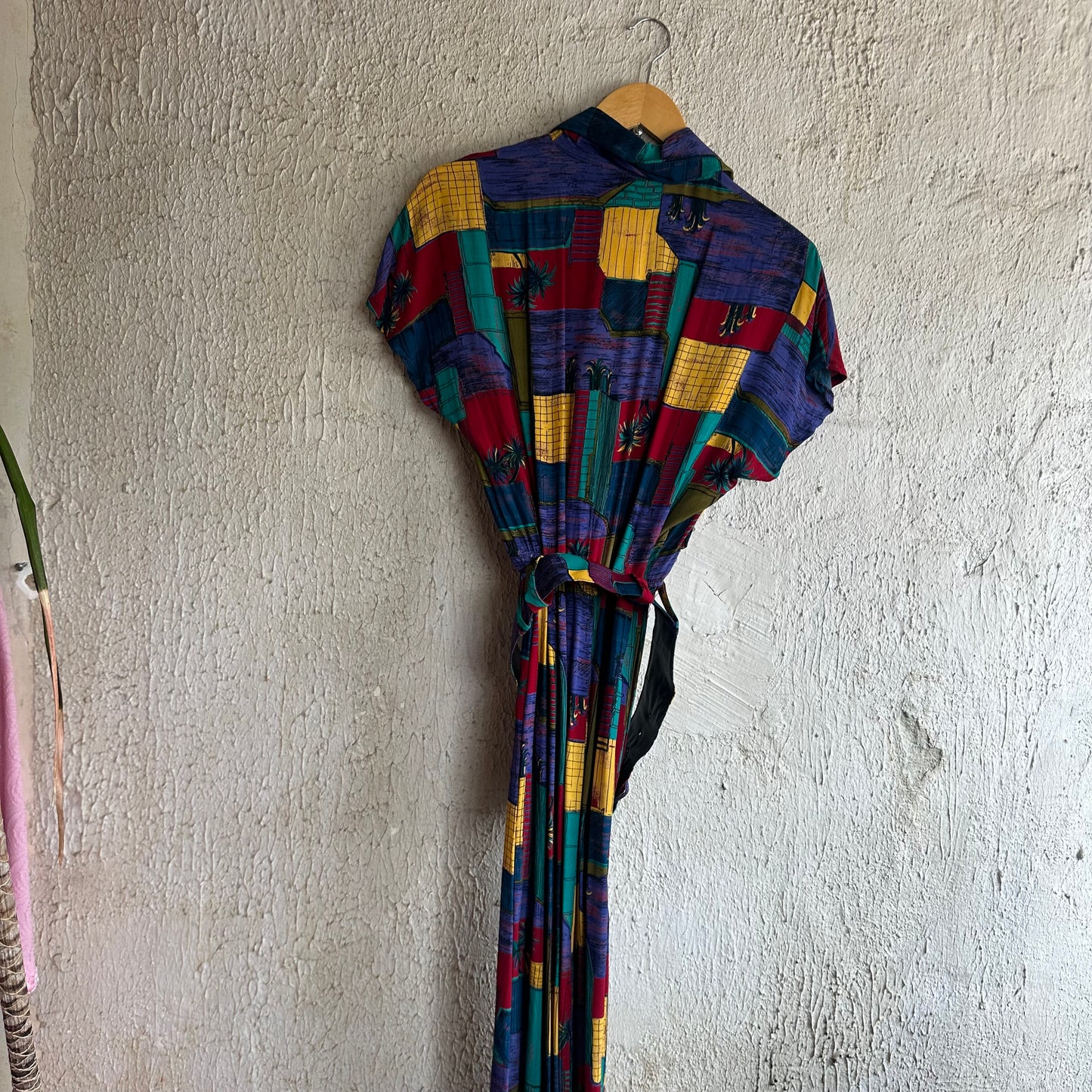 80s Phoebe Pattern Dress M