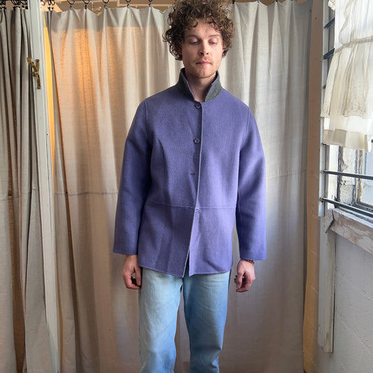 Reversible Purple and Grey Jacket