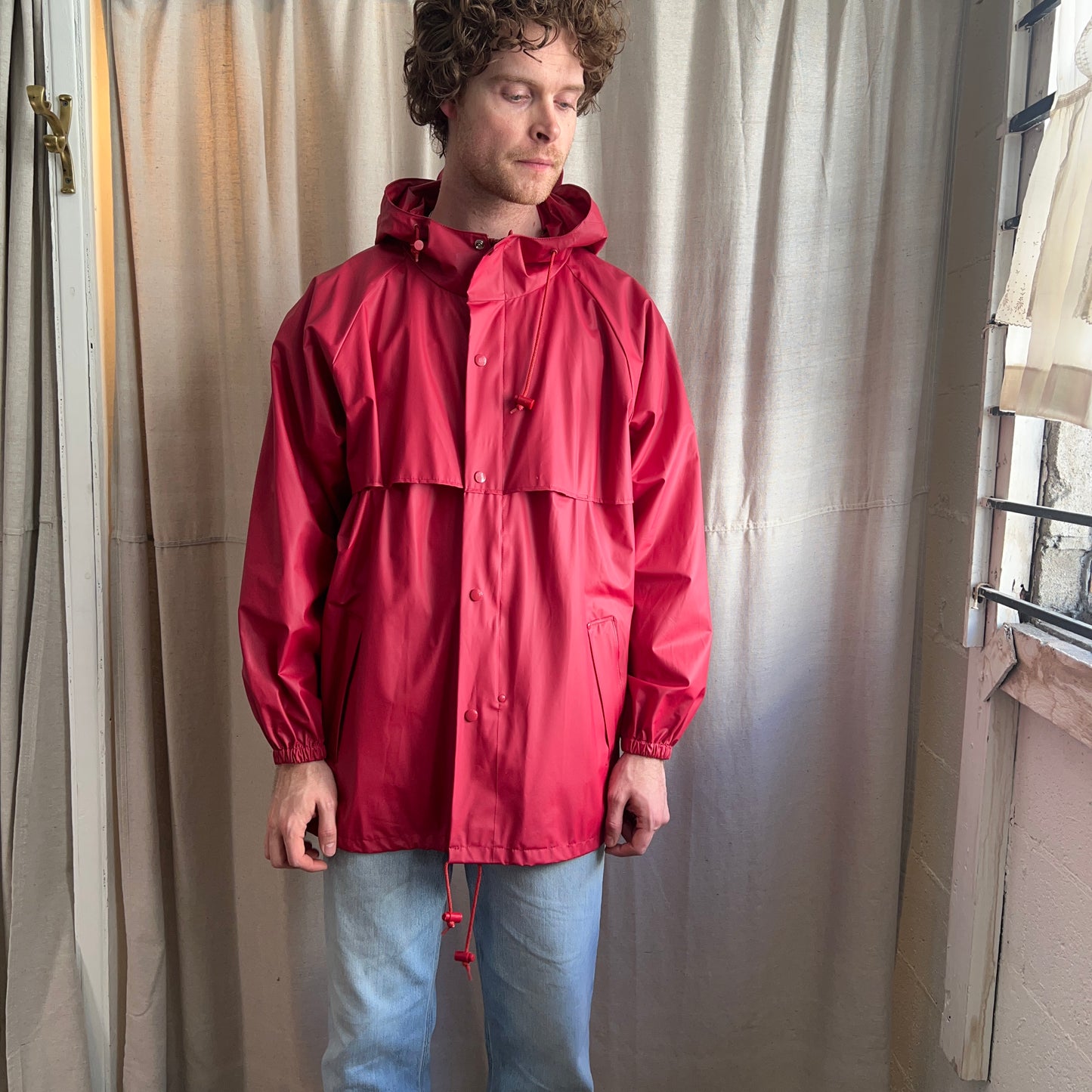 Red Rain Jacket