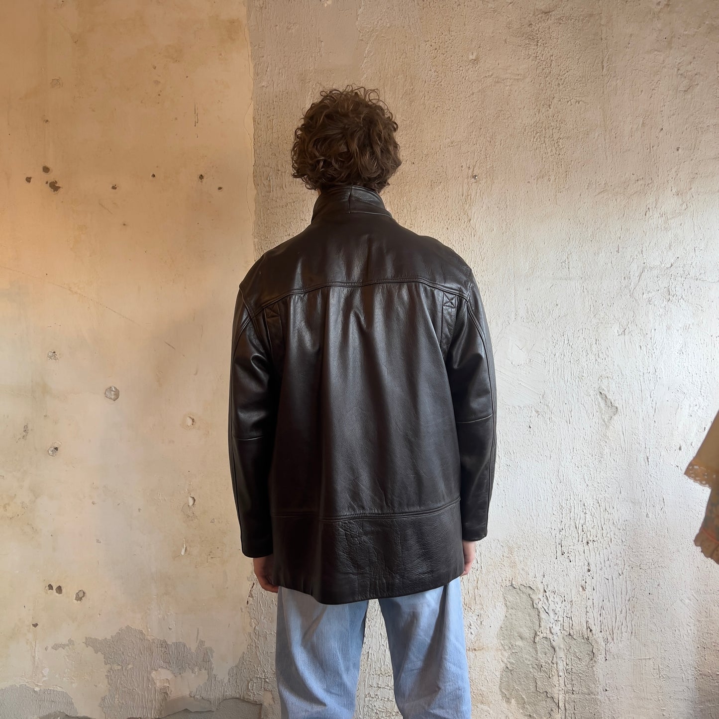Heavy Duty Brown Leather Jacket