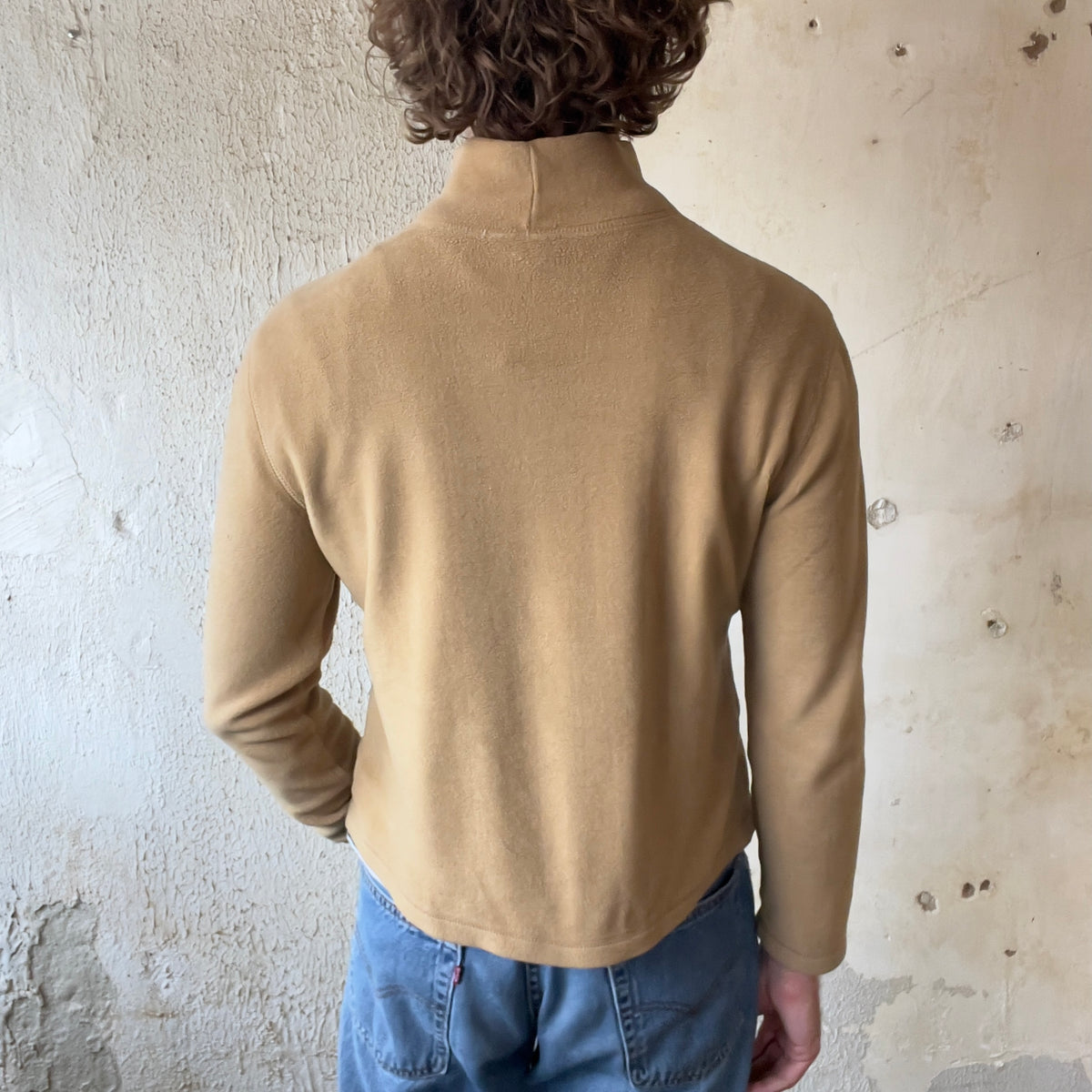 VTG ANN TAYLOR LOFT FLEECE MOCK KNECK