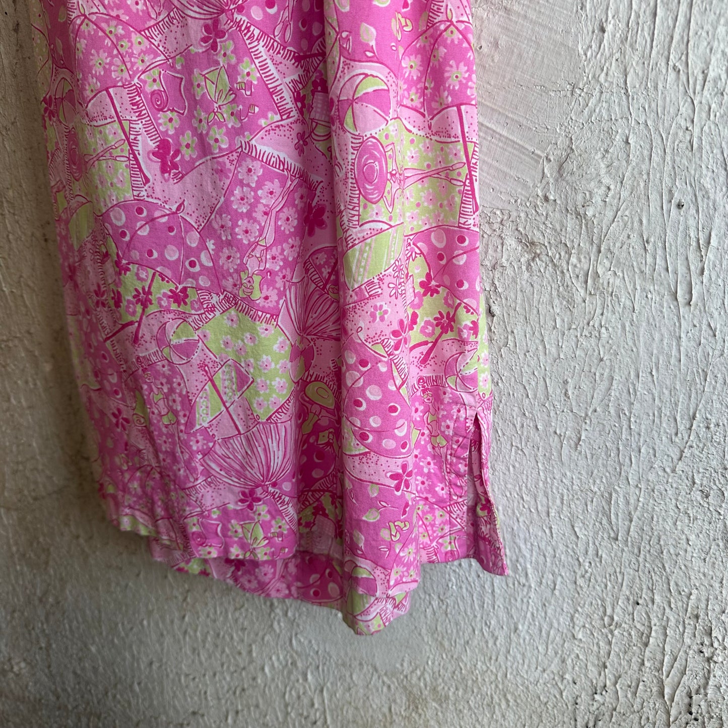 Y2K Pink Halter Beach Dress S