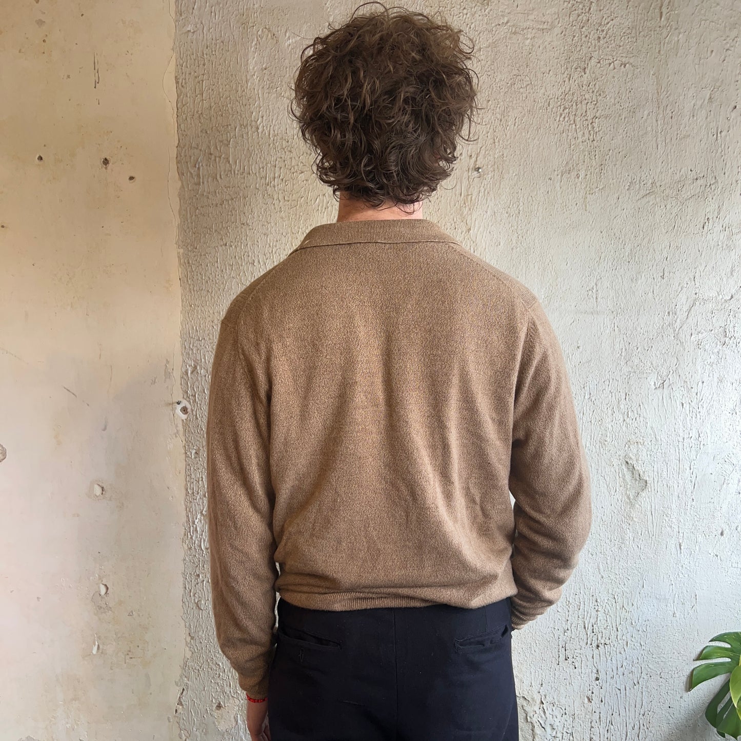 Dockers brown polo sweater