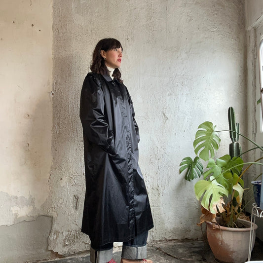 VTG Black Rain Coat
