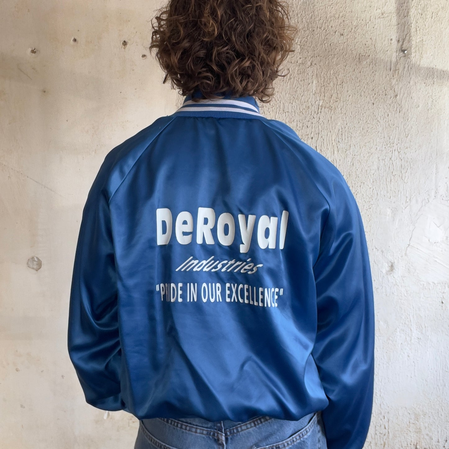 VTG “LINDA” BLUE BOMBER JACKET