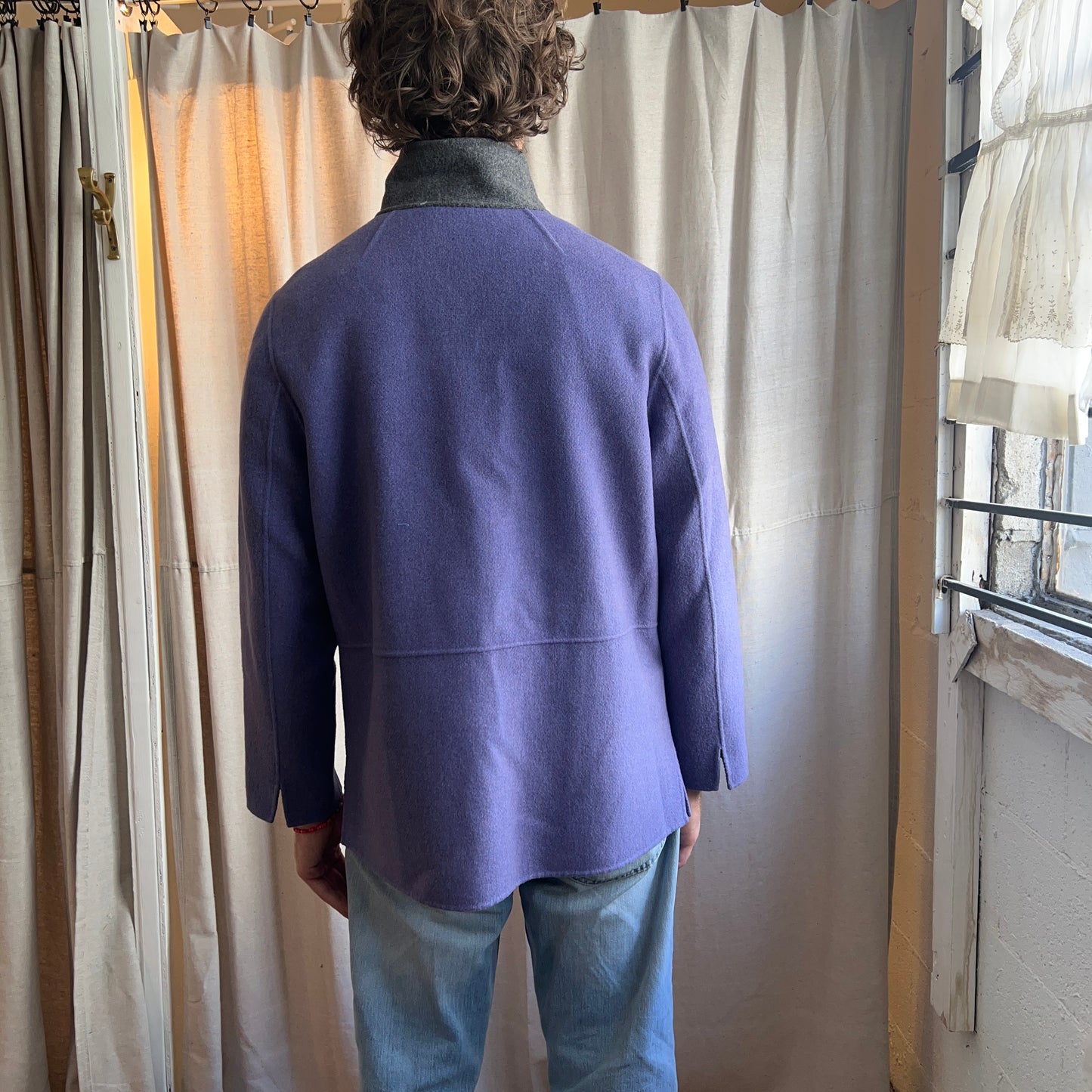 Reversible Purple and Grey Jacket