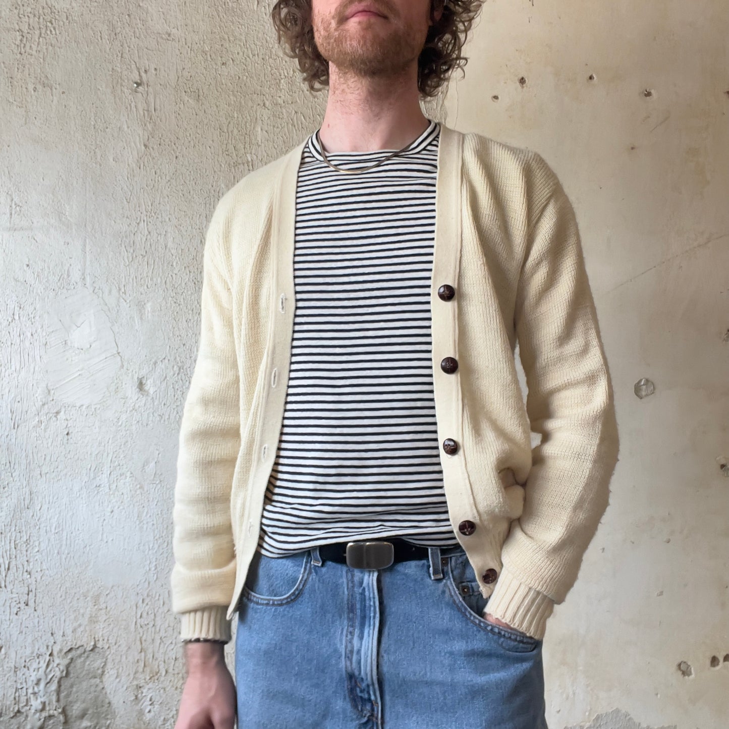 VTG TOWNCRAFT CREAM CARDIGAN