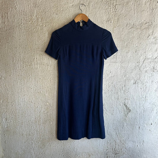 Navy Blue Dress w/ lil front pockets S