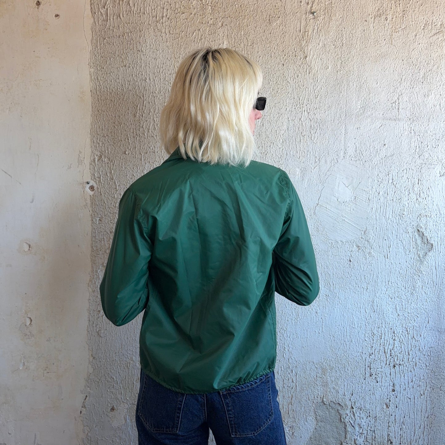 VTG Green Snapbutton Jacket XS