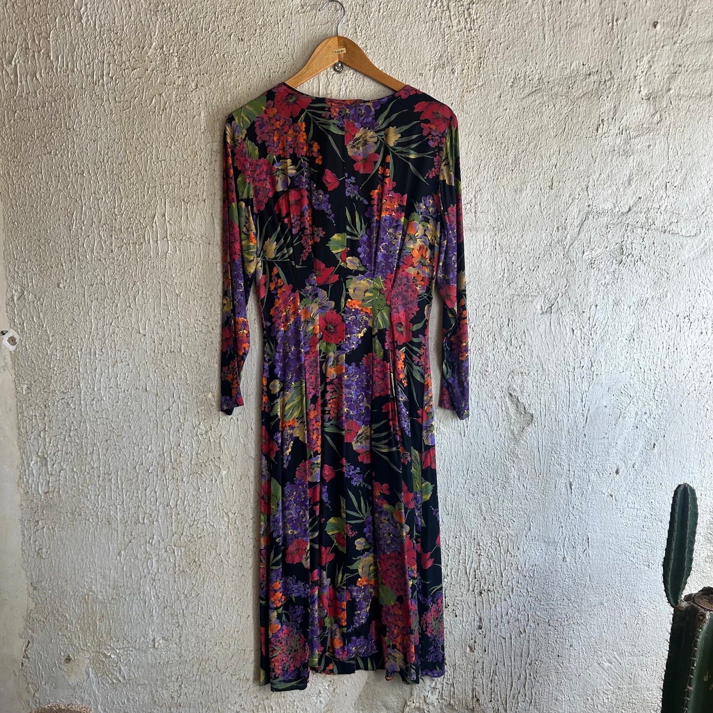 1980s Hydrangea Lillian Dress S