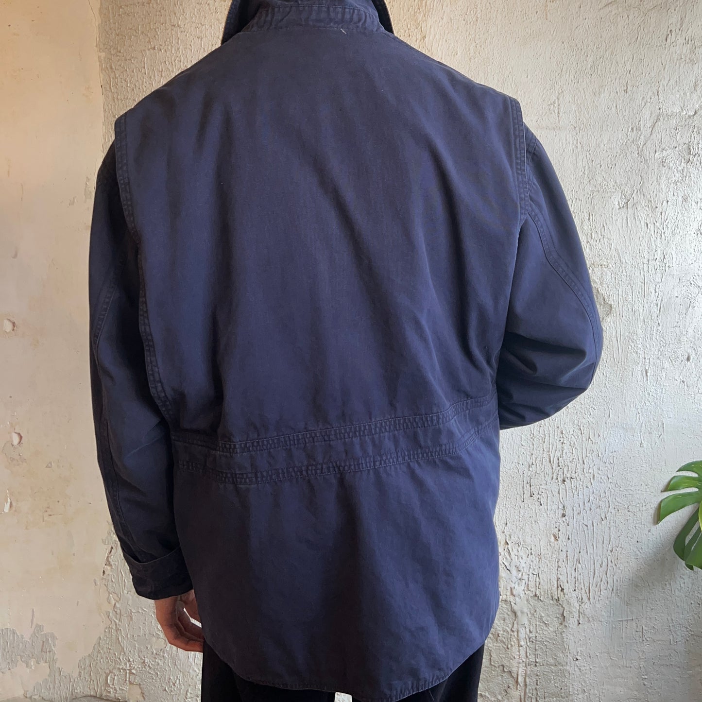 Navy blue barn jacket