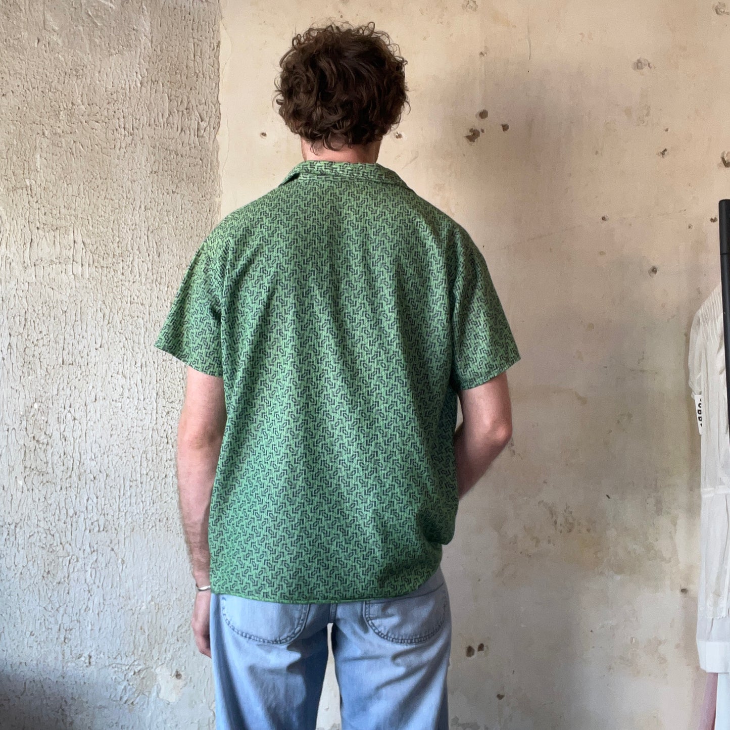 VTG Green Patterned Shirt