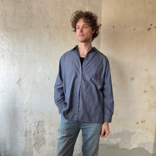 VTG Blue Striped Work Shirt
