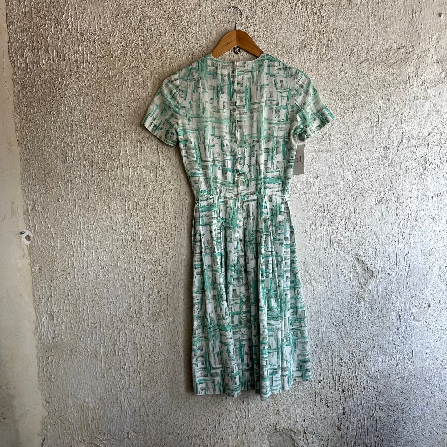 1950s Teal Blue Dress S