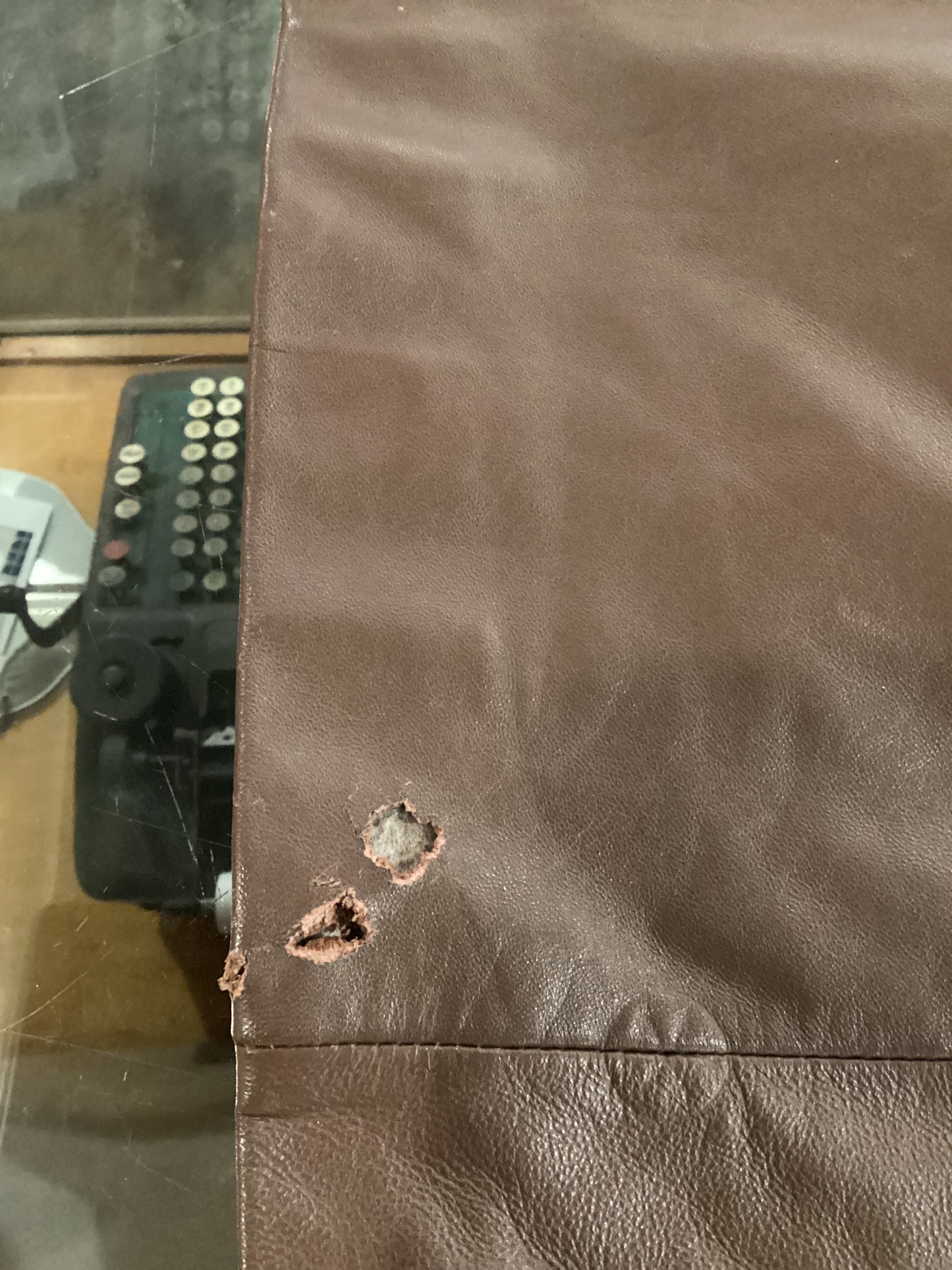 VTG JOSEPH BARRY BROWN LEATHER COAT