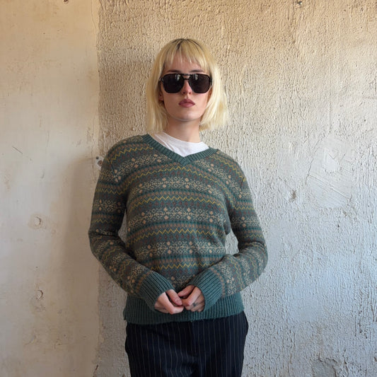 John Meyer Pattern Sweater M