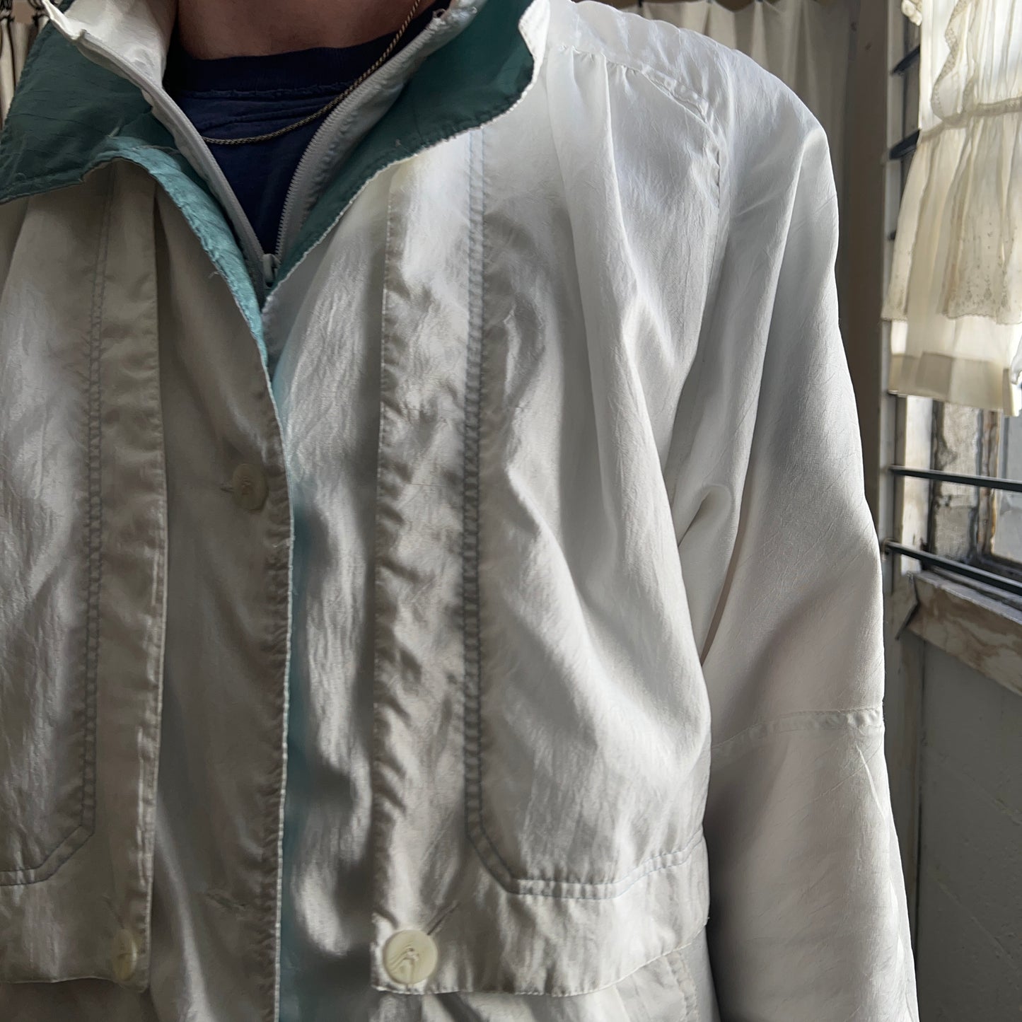 White and Blue Jacket