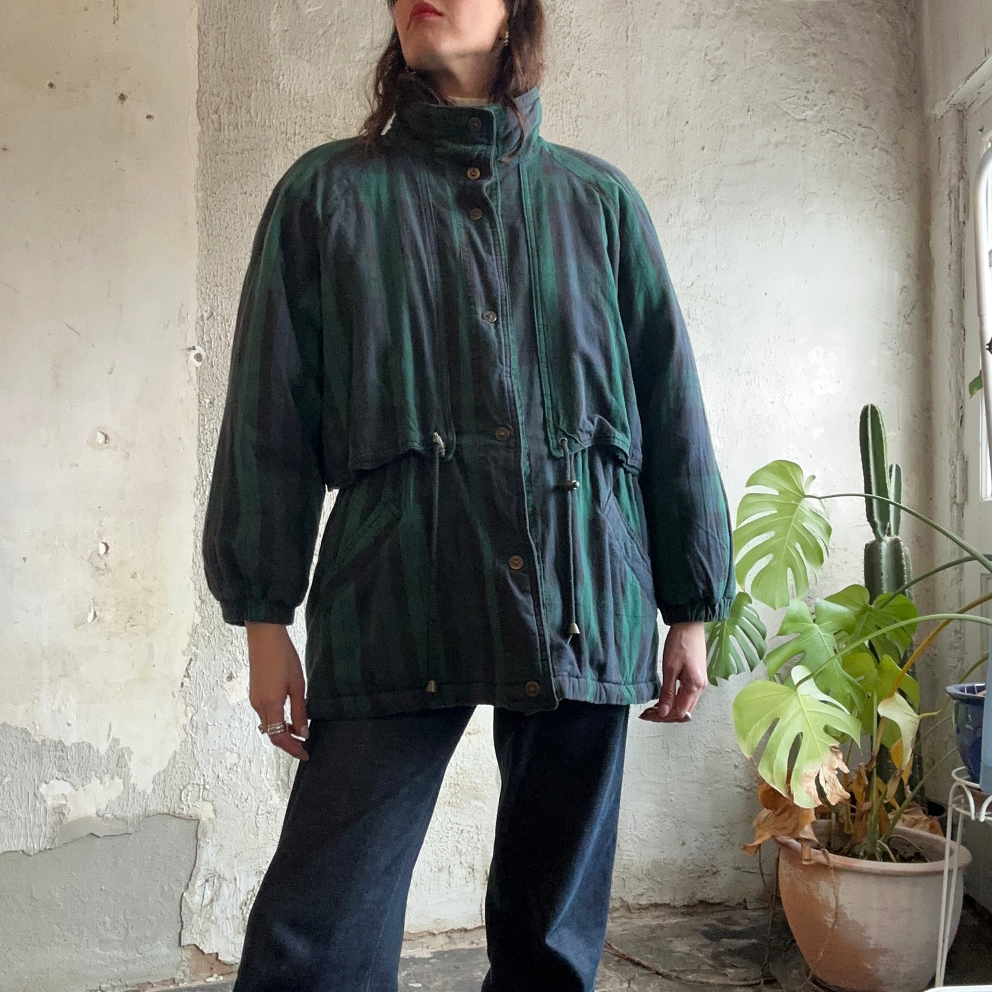 VTG Green/Blue Plaid Jacket