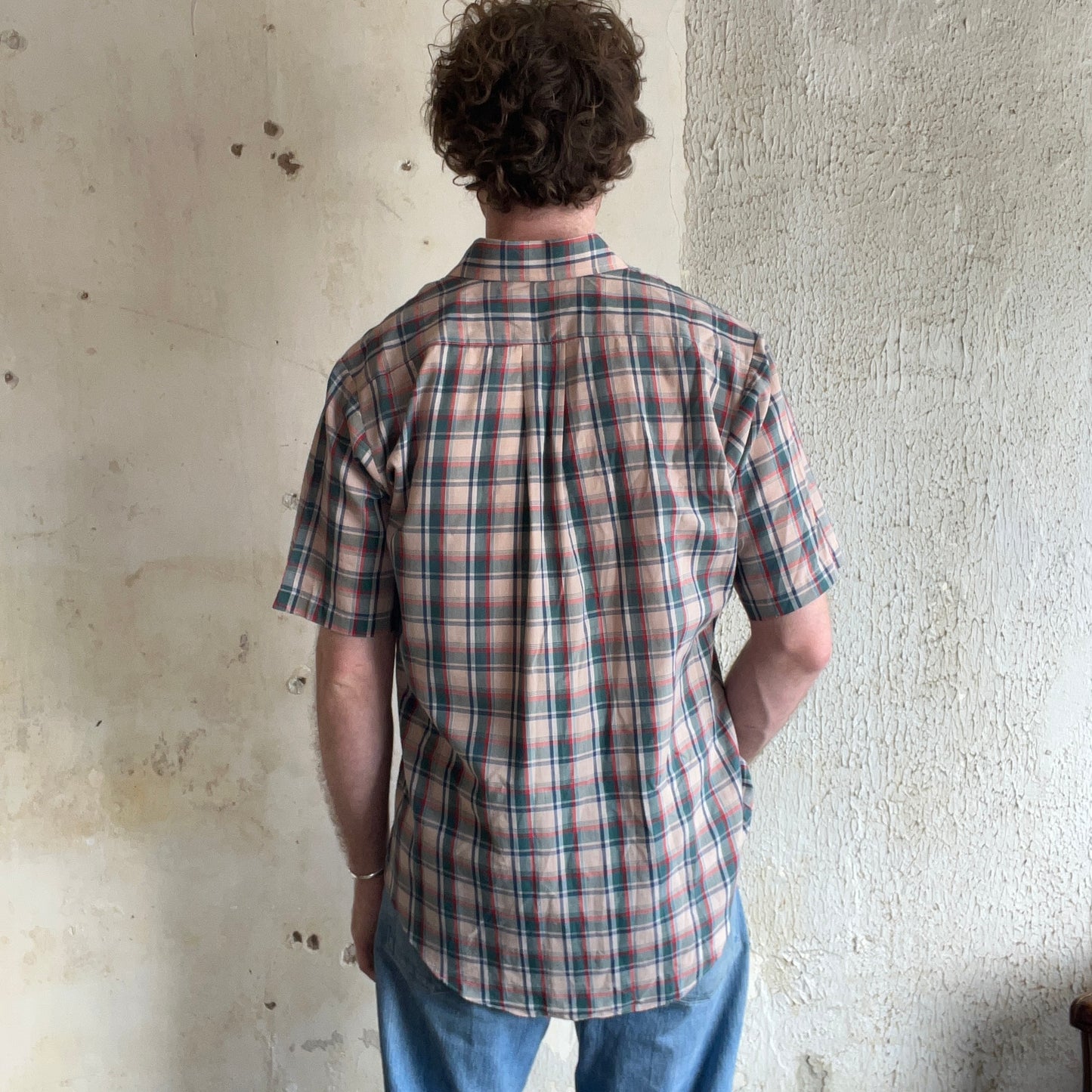 Cambridge Plaid Short Sleeve Button Down Shirt