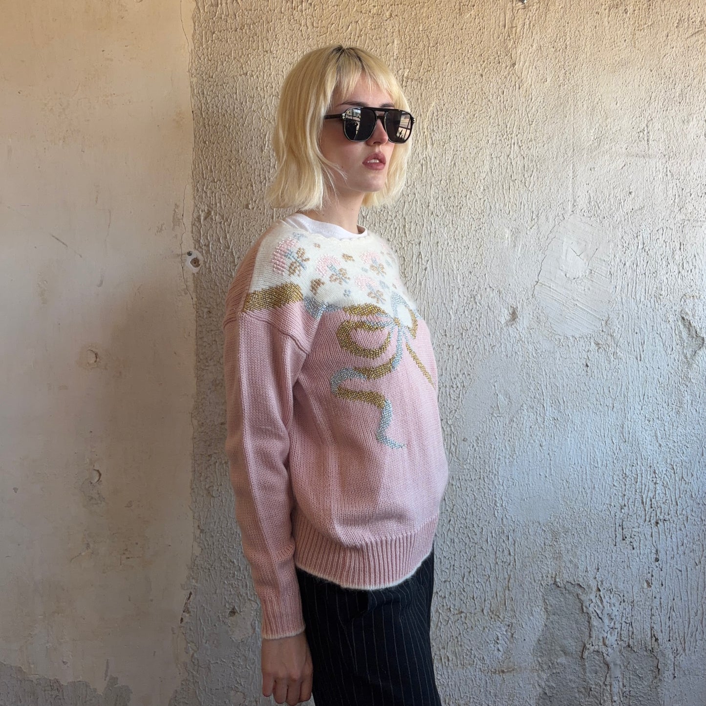Dana Scott Bow Sweater M