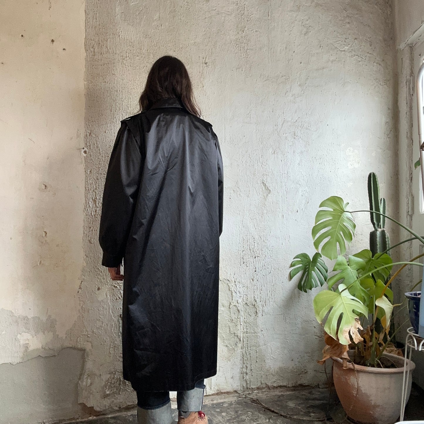 VTG Black Rain Coat