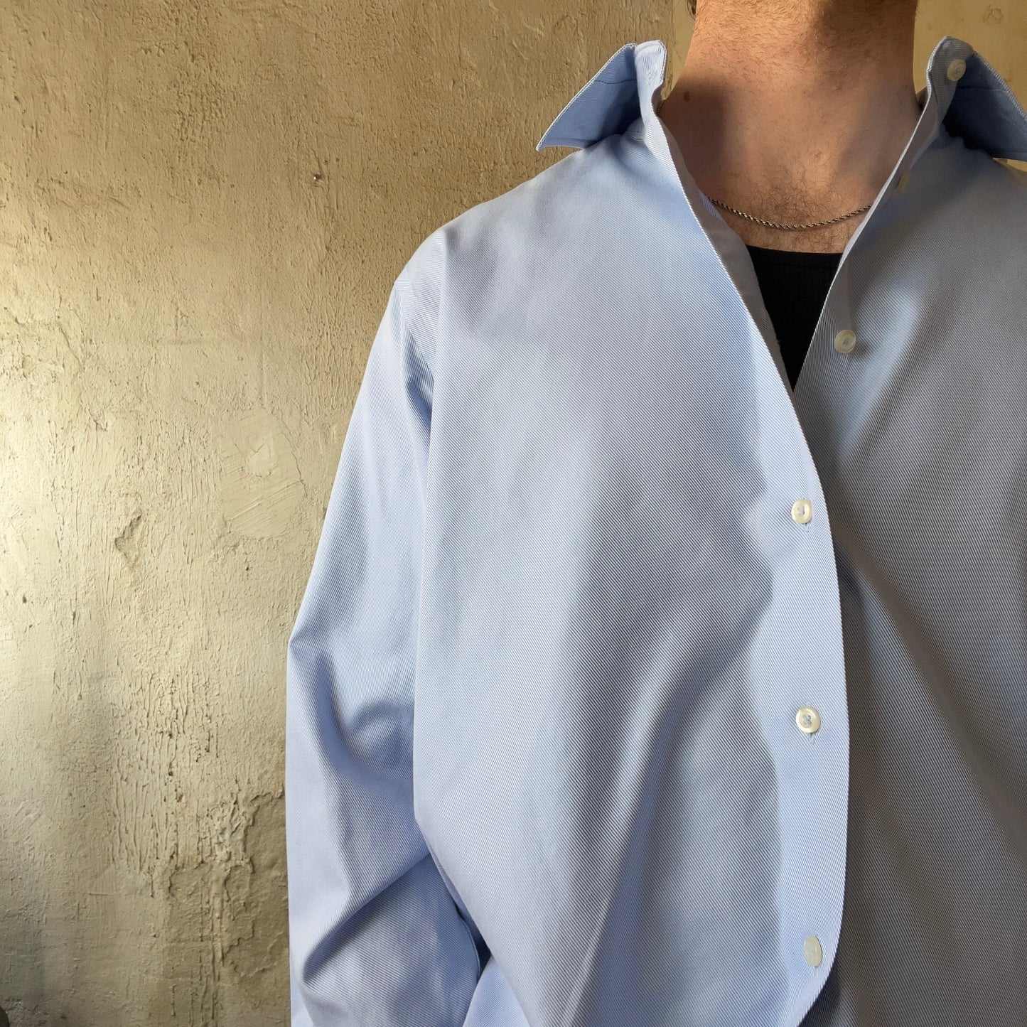 David Donohue Blue Button Up Shirt