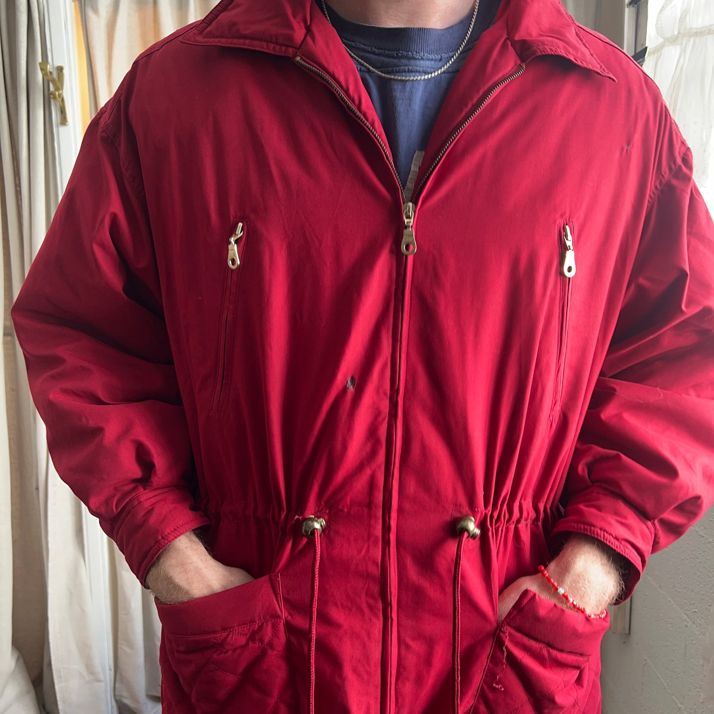 Red sport jacket