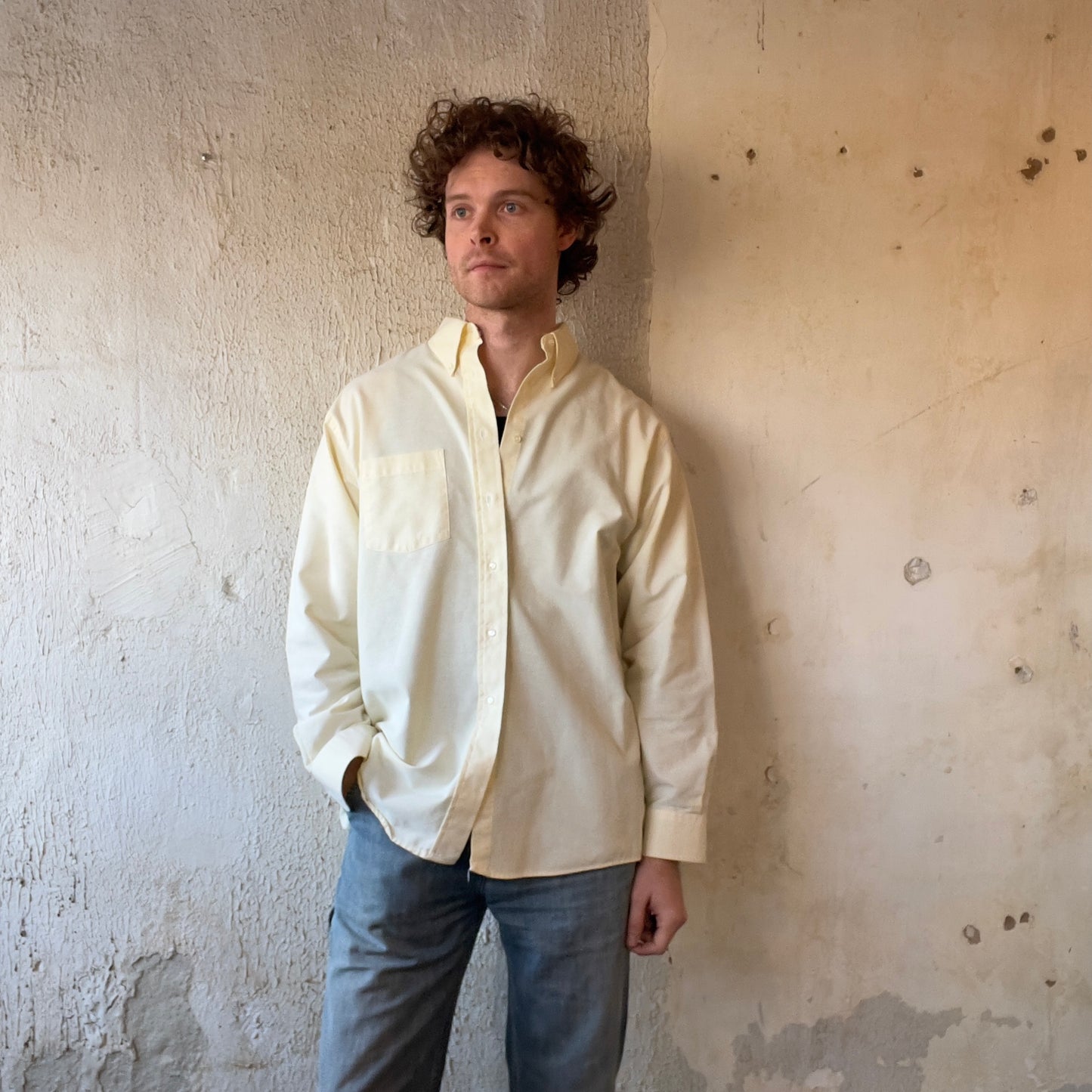 Arrow Pale Yellow Oxford