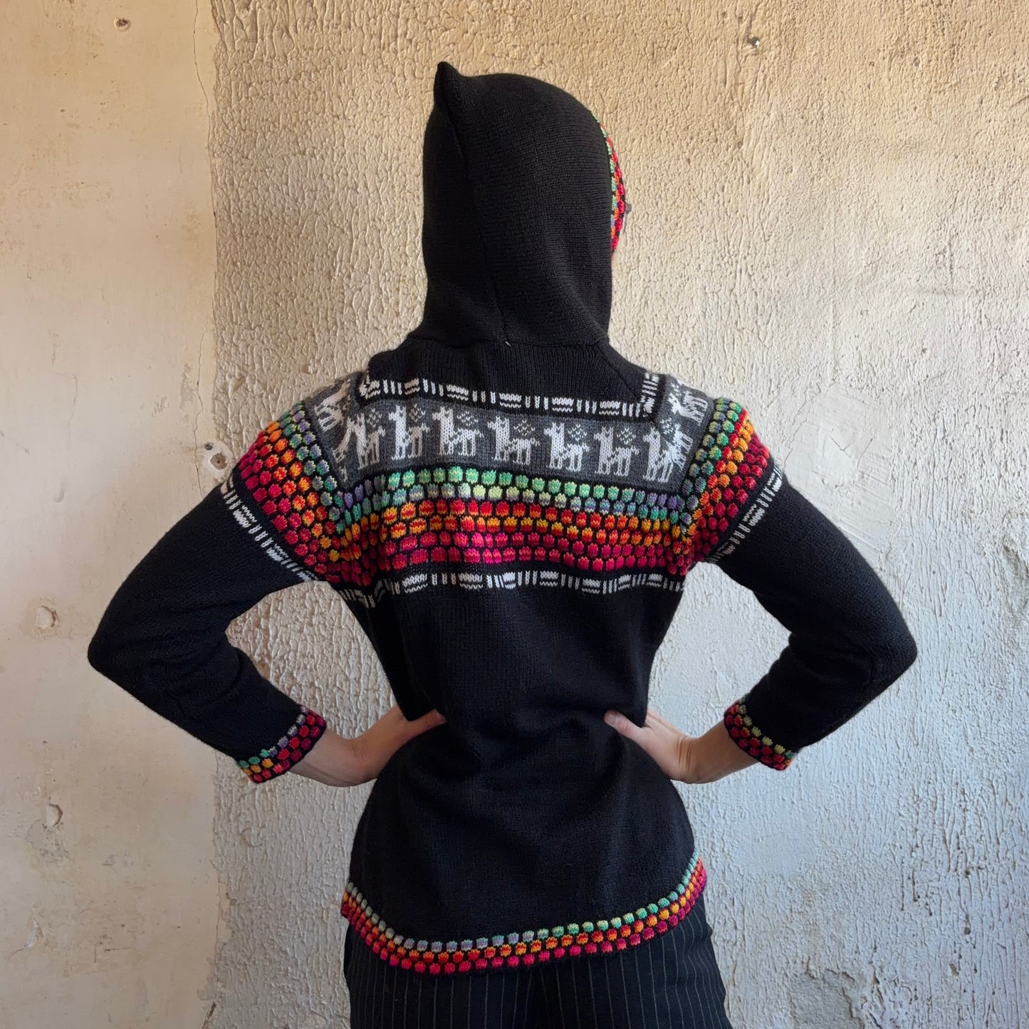 Mexican Woven Zip Sweater XS/S
