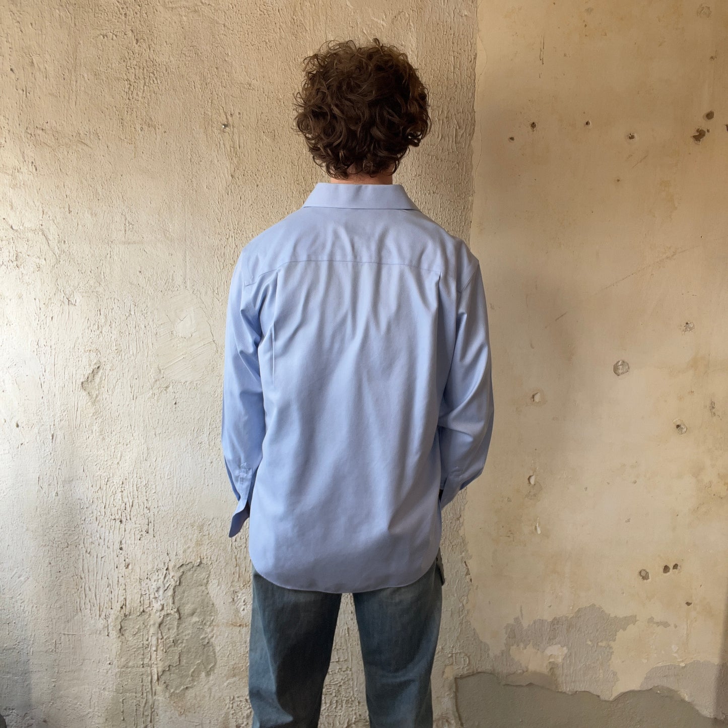 David Donohue Blue Button Up Shirt