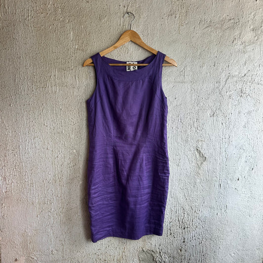Vtg Purple Tank Dress M