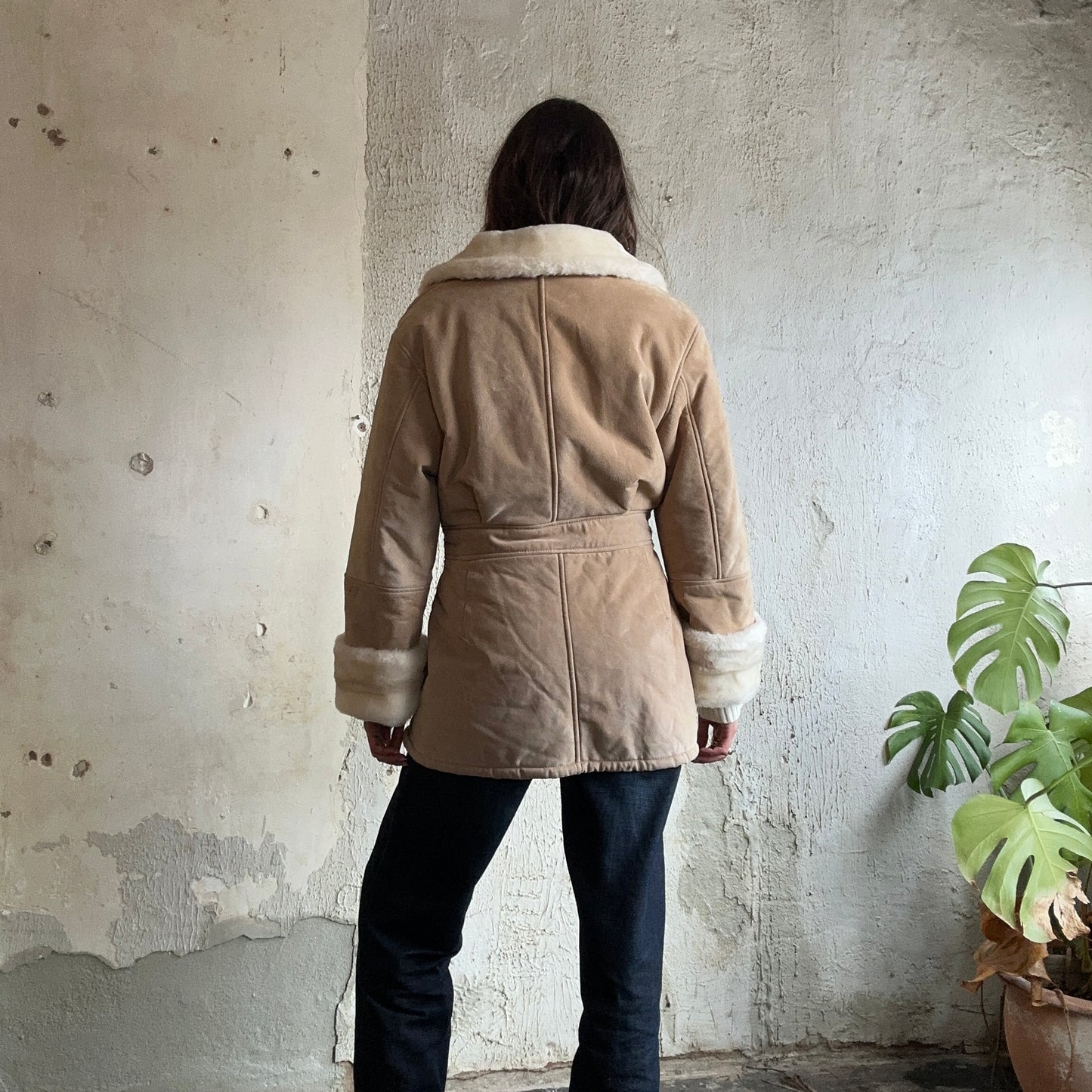 Wilson’s Suede Fir Lined Coat